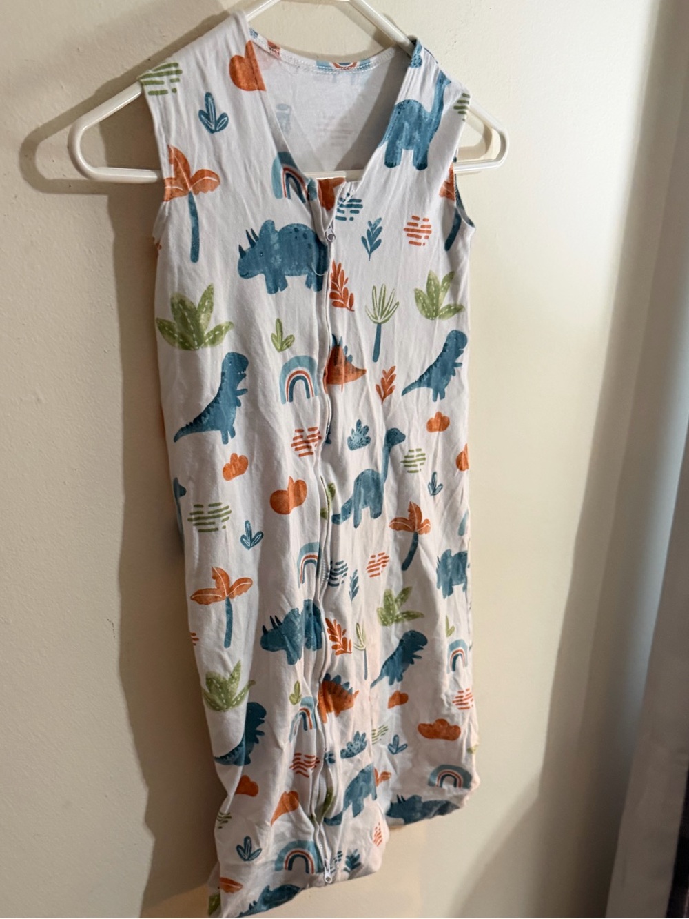 Hudson Baby Size 12-18 Months Dino Print Pajama Sleep Sack Unisex